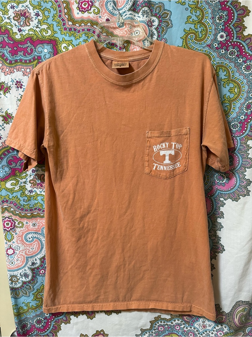Comfort Colors Men's Short Sleeve Pocket Tee in Rust